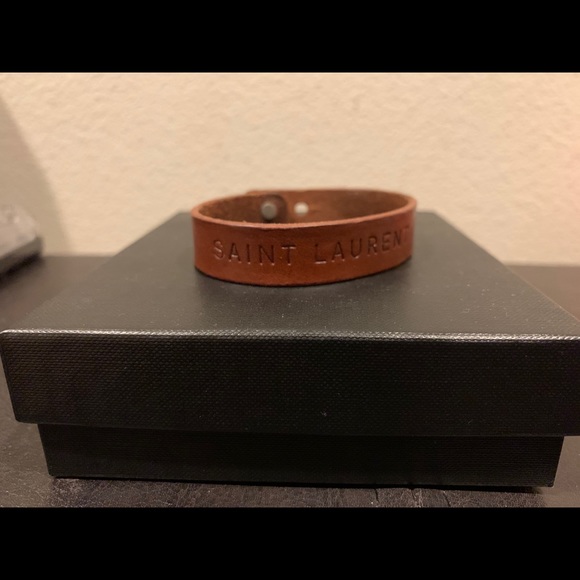 Saint Laurent Other - Men’s Saint Laurent brown leather bracelet